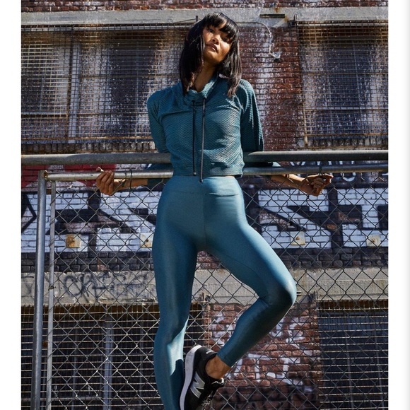 Koral Pants - Koral Teal Lustrous Infinity Legging